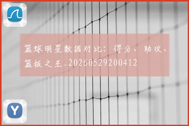 篮球明星数据对比：得分、助攻、篮板之王_20260529200412